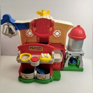 Interactive Red, Yellow & Blue Kids Playset - Farm Activity Toy Pre-owned